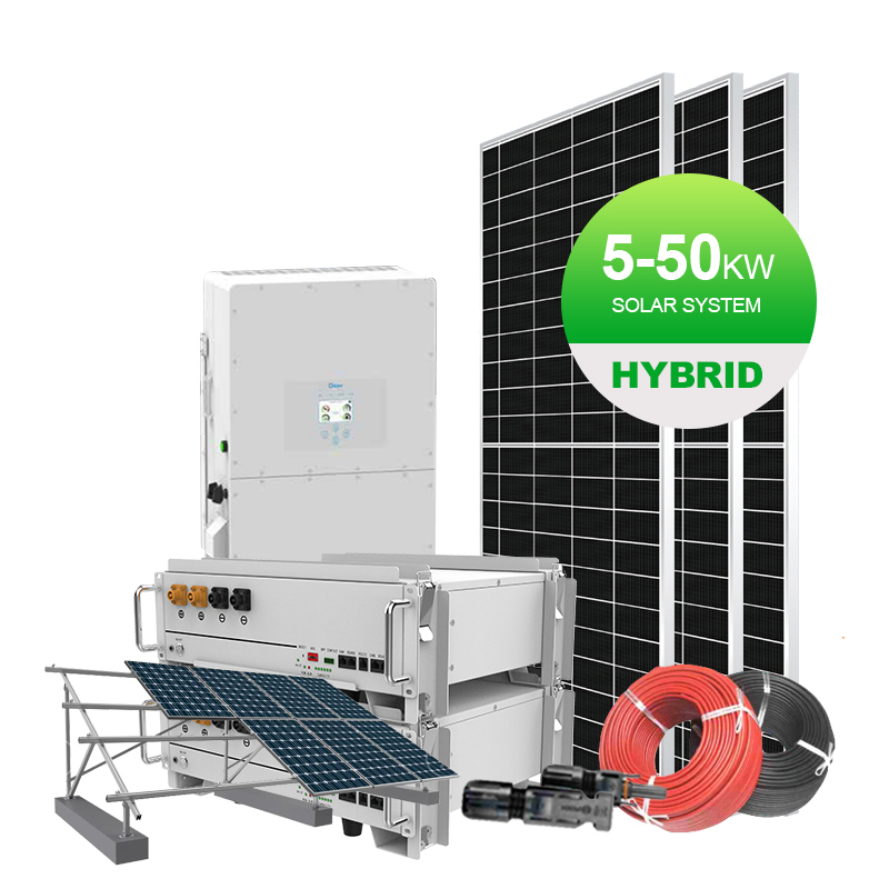 Grid Tied Solar Panel Power Systems 30kw 50kw 100kw Solar Energy Complete Kit