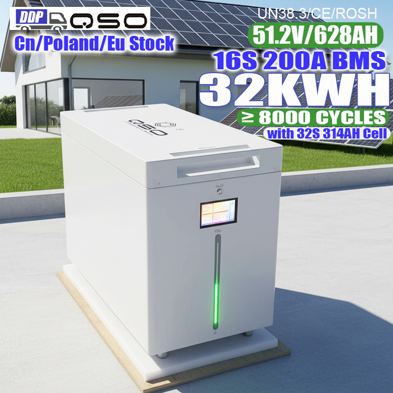 QSO 4nrgy 32Kwh DDP All in One Hektary Offgrid Poland 32Kw 28Kwh Akku 4nergy Pl 30 32 KWH 628AH Lithium 48V Lifepo4 Battery Pack