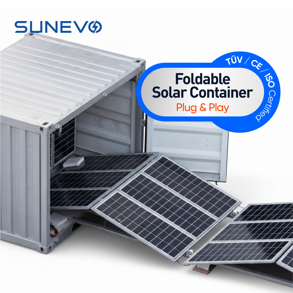 CE TUV Certified Foldable Solar Panel Container With Plug And Play System For Professional Industrial Energy Storage Solutions