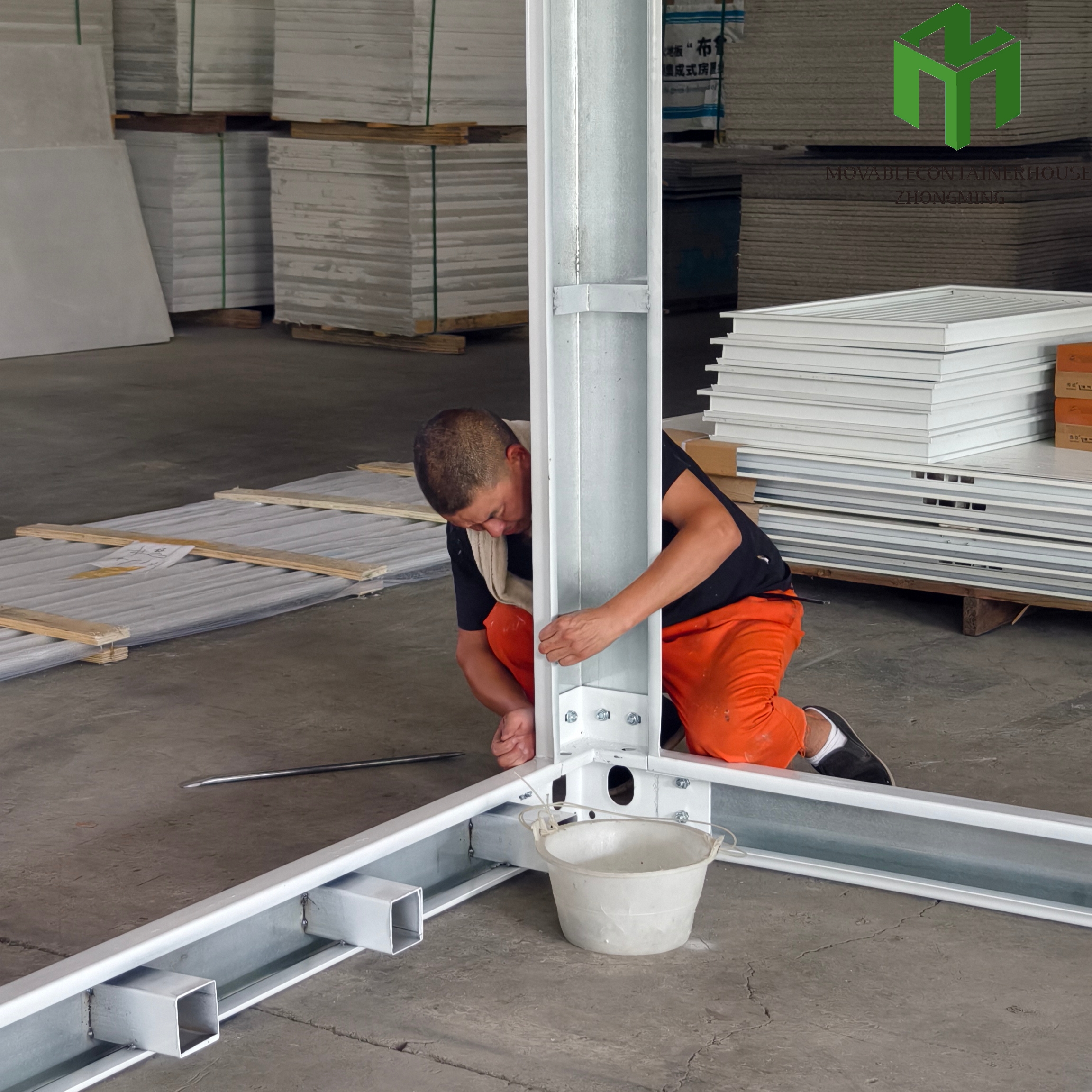 Length Galvanized Light Steel Prefab House Modular Home Room Container Frame