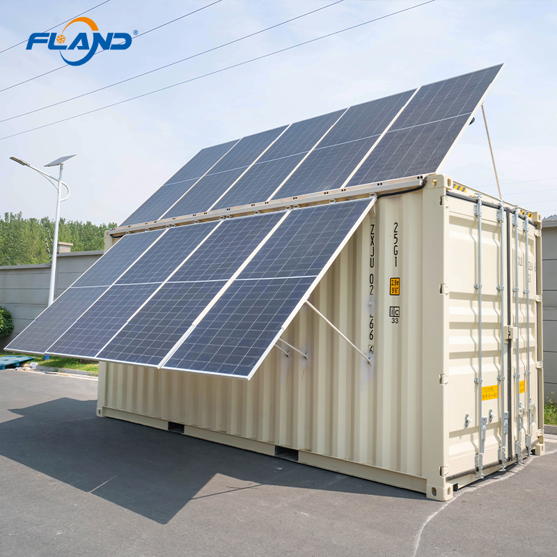 Hybrid Energy Reefer Container Cold Room Storage Solar Power Blast Chiller Freezer Copeland Emerson 20FT/40FT Sizes Cloud Panel
