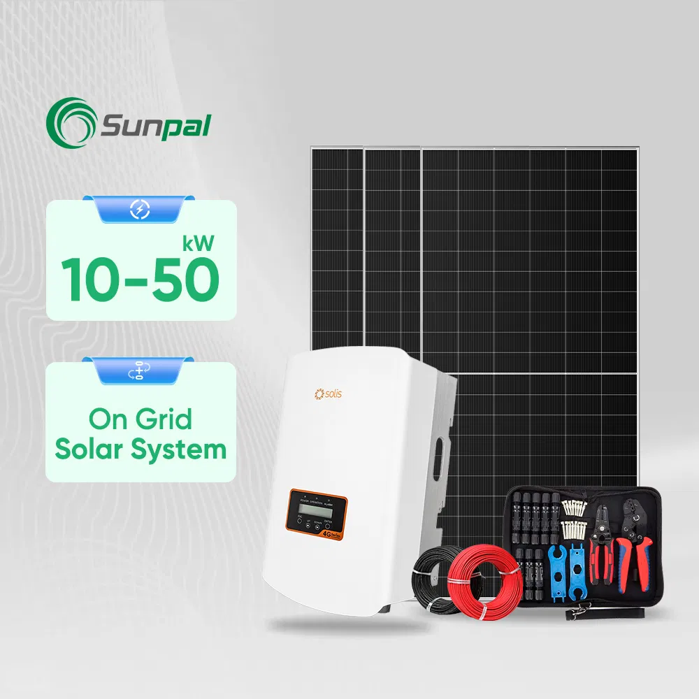 Solis Grid-Tied Solar System 10KW 20KW 30KW 50KW On Grid Residential Solar Panel Systems