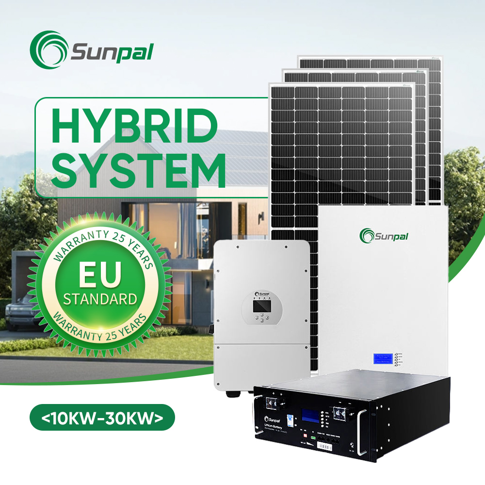 Sunpal Hybrid Solar Energy System Off Grid 5Kw 10Kw 20Kw 30Kw Off-Grid Complete Solar Power Panel System Kit for Home Power