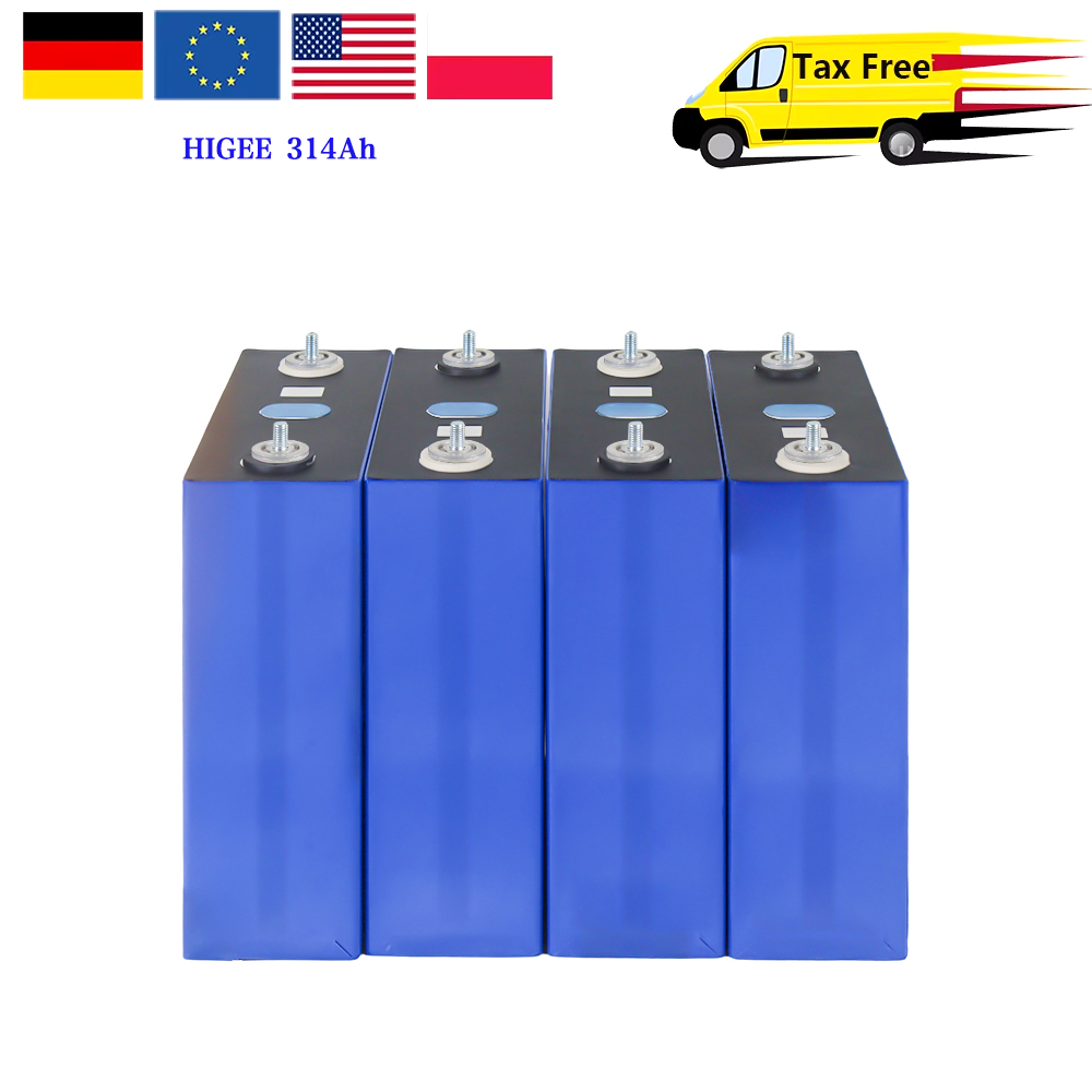 EU Stock Gotion 314ah Higee 314ah Lifepo4 Cornex 314ah Battery Cell Grade A With 12000 Cycle Cell For Solar Battery Storage