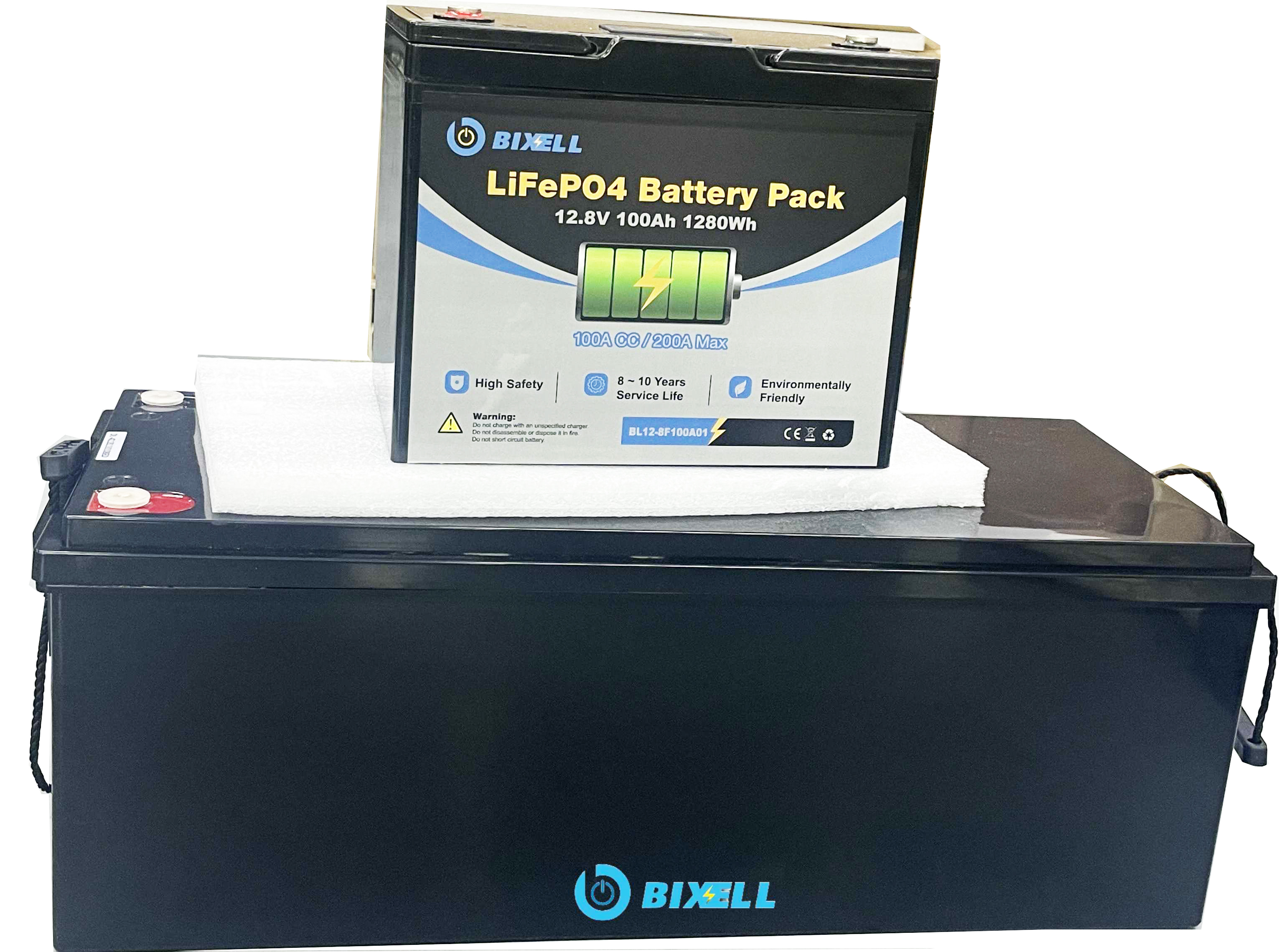BIXELL CE Certified Rechargeable 12V LiFePo4 400AH/600AH Battery Pack for Home Solar Power System