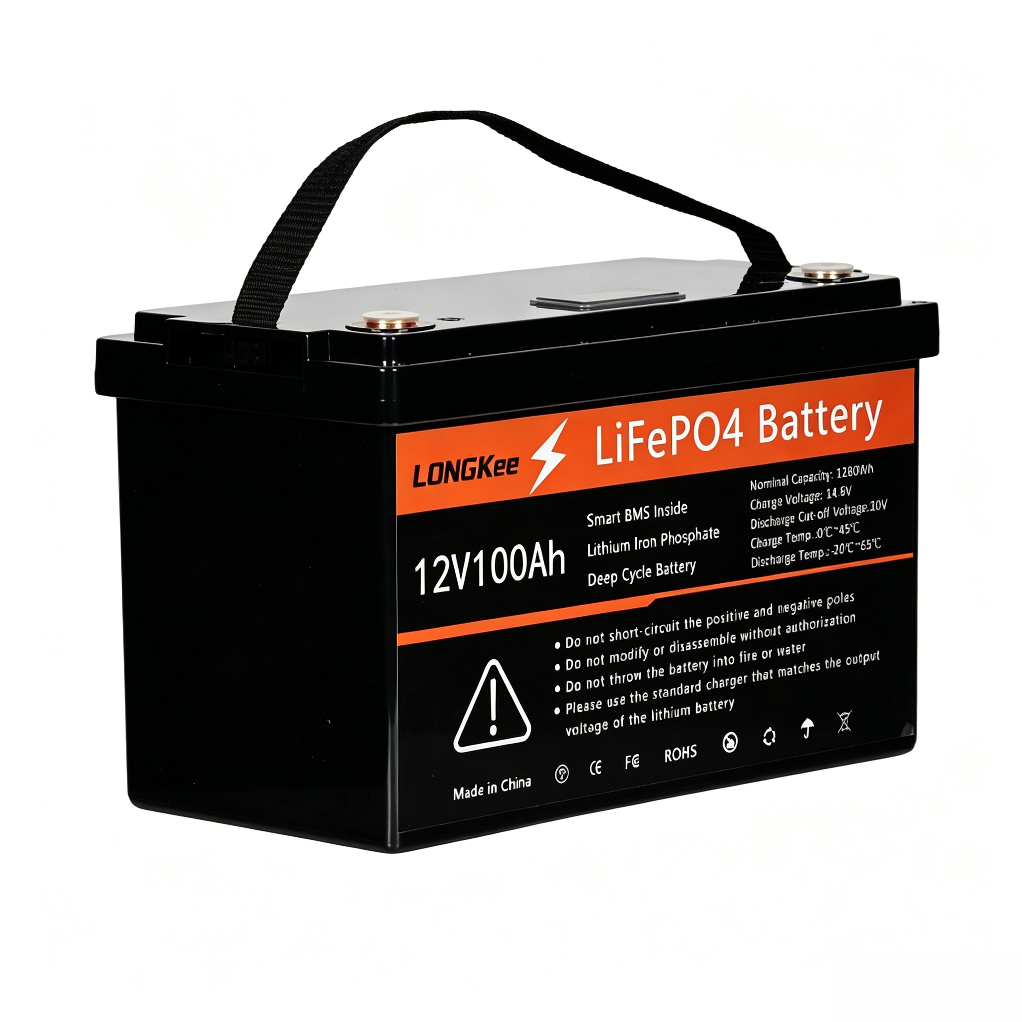 24V(25.6V) 5KWh 200Ah LiFePO4 Lithium Ion Battery Pack Home Energy Storage for Lead-acid Conversion