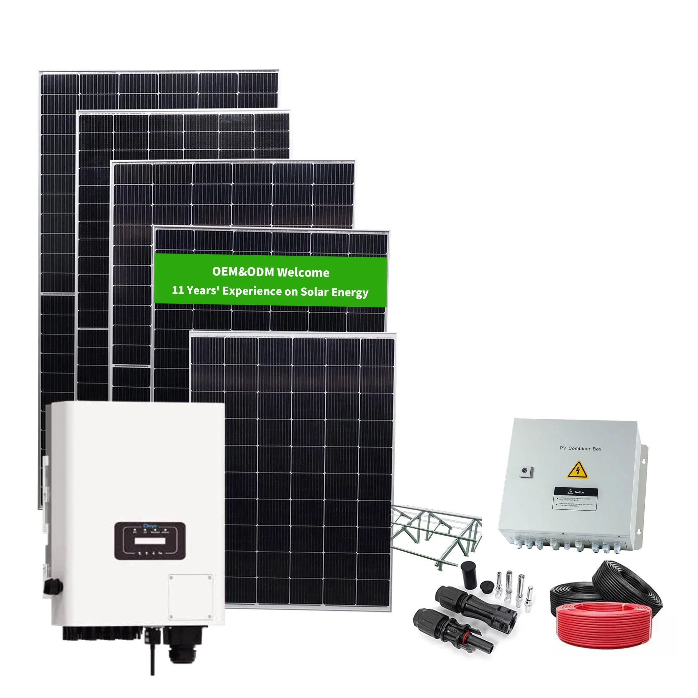 Hospital School Use on Grid Tied Complete Set Roof Mount Solar Tracking Solar Panel 1MW System 1 Megawatt 500kw Whole Set