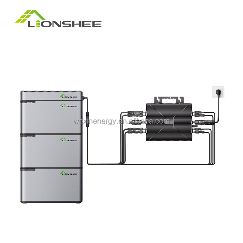 1kw 2kw 3kw 4kw 5kw 6kw DIY Grid Tie Balcony Solar Energy Storage System Complete Set
