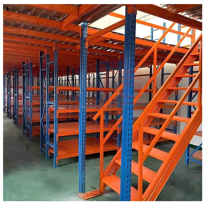 Corrosion-Protected Cold Rolled Steel Mezzanine Floor Platform for Industrial Storage Applications