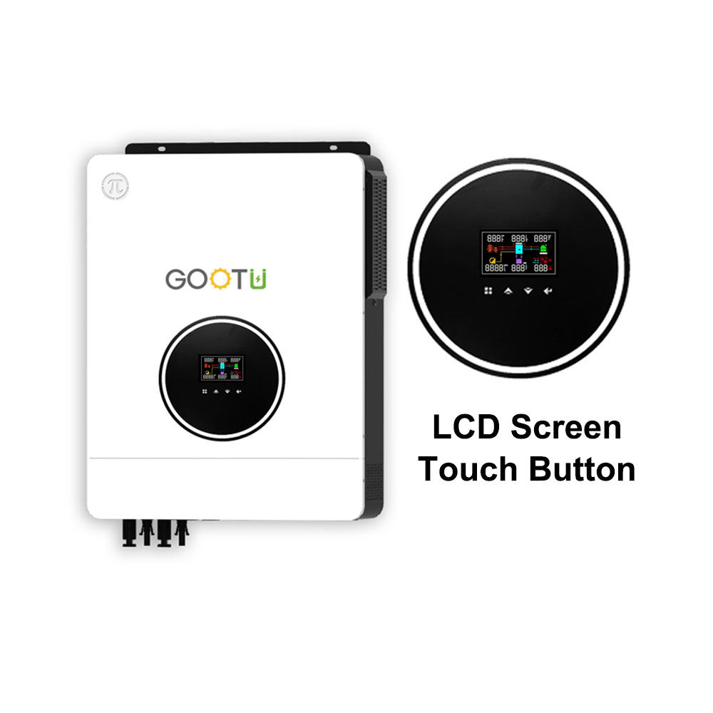 GOOTU 10.2KVA Grid Tie Solar Inverter 160A MPPT Solar Charge Controller 10.2KW 48V Hybrid Solar Inverter Without Battery