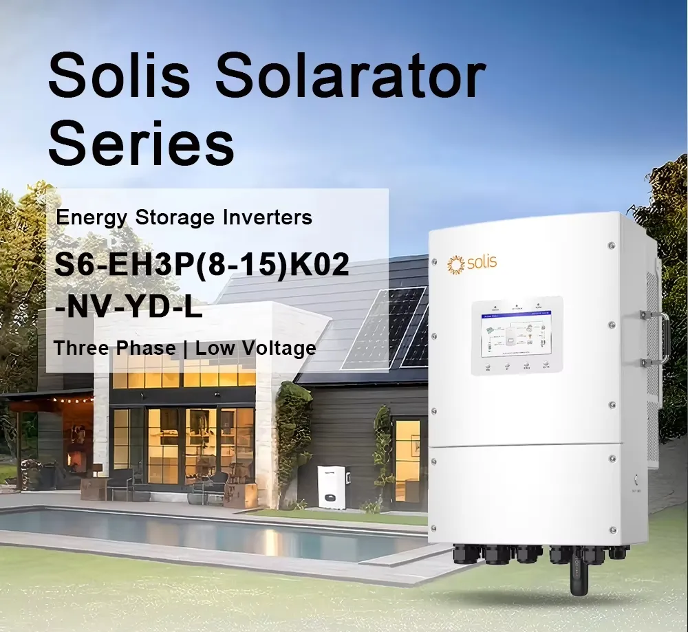 Solis Hybrid Inverter 8kw 10kw 12kw 15kw Triple AC Output 400V 60Hz Solar Three Phase Inverters