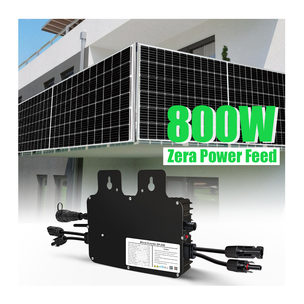 ACrevPOWER 800W Solar Micro Inverter SP-CT 800 AI Smart APP CE/FCC/VDE/ Certified Single Phase Output IP65 Waterproof 93%