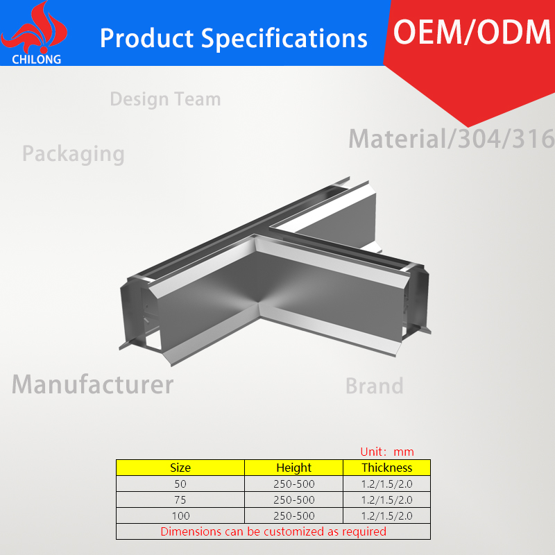 High Cost-Performance Ratio Rust-Resistant and Wear-Resistant Stainless Steel Kick Plates Wall Base for Factory Workshops