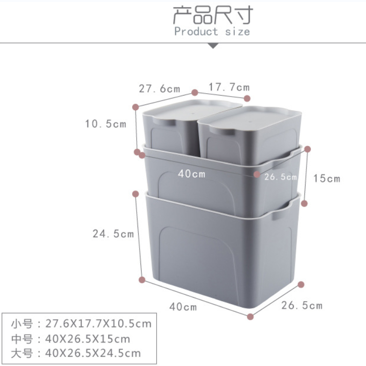 Home Multi Size Plastic Stackable Container Organizer Bins Storage Containers Organizer Box