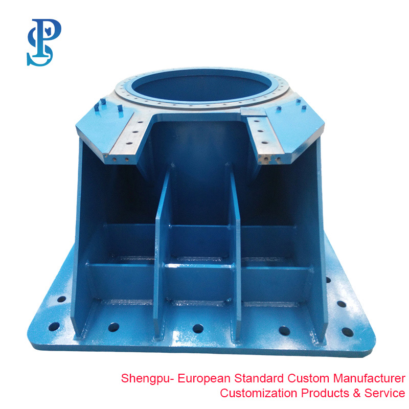 ISO Certified Custom Carbon Steel Metallurgy Smelting Industry Steel Plant Components Machine Foundation Base of Melting Furnace