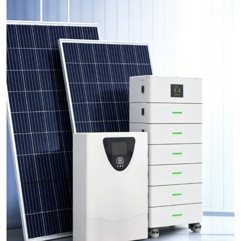 Practical Solar Power System Including Grid Tied and off Grid Modes