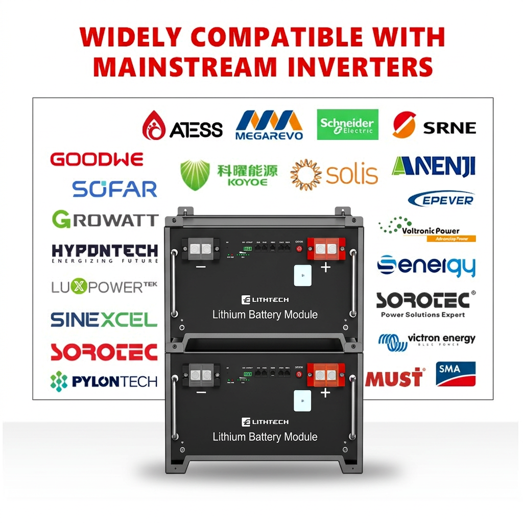 Germany Warehouse 51.2V 200Ah 10kWh Server Rack Battery WiFi Bluetooth Backup UPS Backup Grade a Cell LiFePO4 Battery Pack