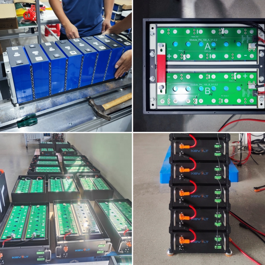 KEVOLT Solar Energy System High Voltage LiFePO4 Battery 20kWh 30kWh 50kWh 100kWh Home Energy Storage Lithium Ion Batteries Pack