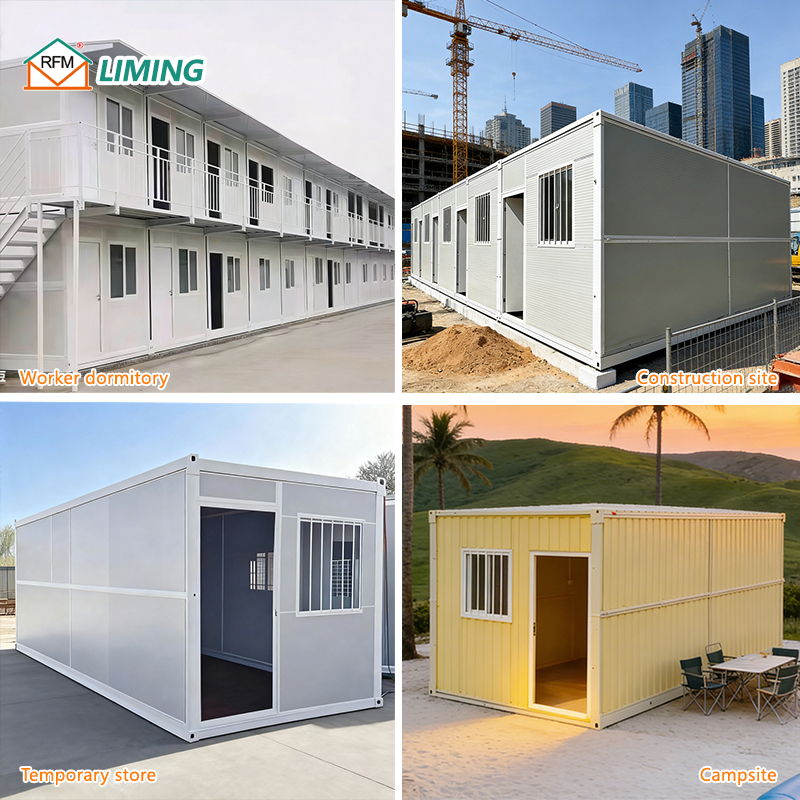 Flat Pack Foldable House Stackable Collapsible Container Shipping Cost Saving Foldable Home
