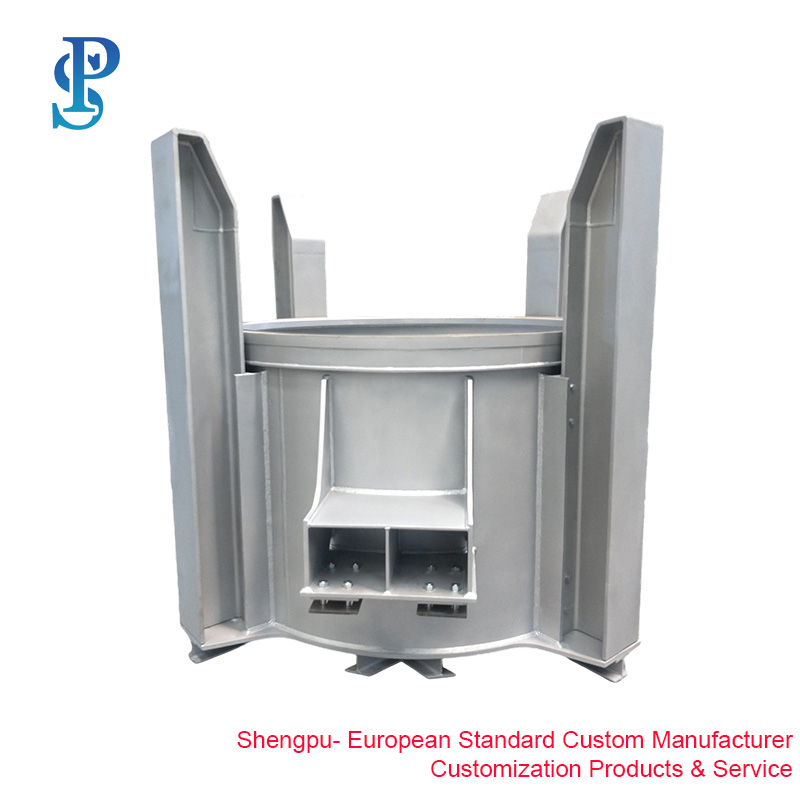ISO Certified Custom Carbon Steel Metallurgy Smelting Industry Steel Plant Components Machine Foundation Base of Melting Furnace