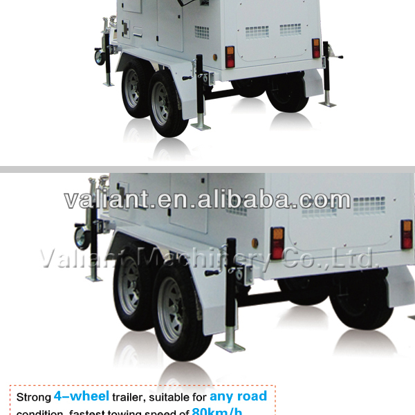 Solar Power Trailer Systems Mobile Power Supply Stations