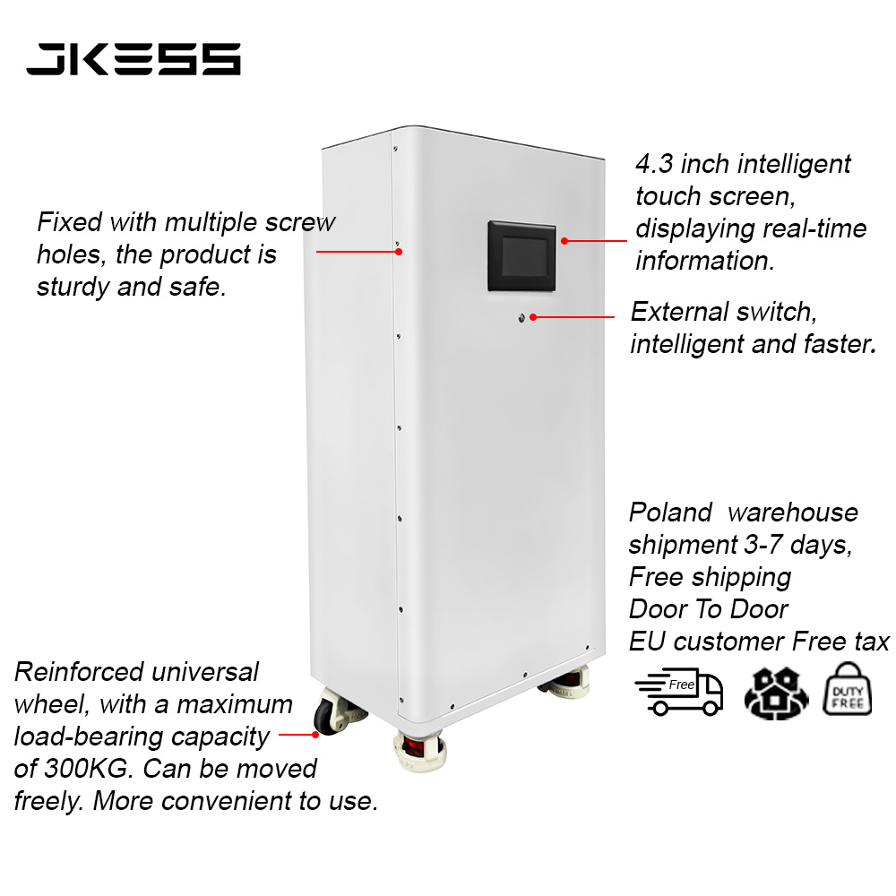Eu Stock JKESS Lifepo4 Battery 51.2V 15kWh 16S 6U Box DIY Kit Built-in 200A JK V19 BMS For 280Ah/314Ah Cells EU Stock DDP