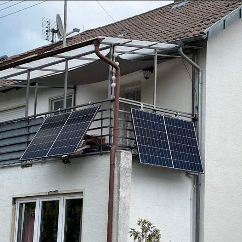 Solar Bracket Balcony System 800W Germany Grid Tied Garden Solar System Kit