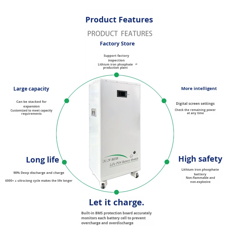 51.2V LiFePO4 Battery 314AH Home Use Solar Panel Energy Storage Power Supply 16KWh Brand New Floor-standing