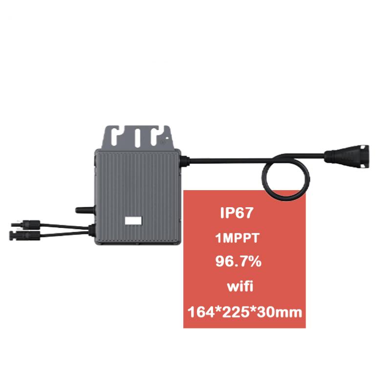 High-Efficiency Single-Channel Solar Microinverter Plug and Play for Balcony PV