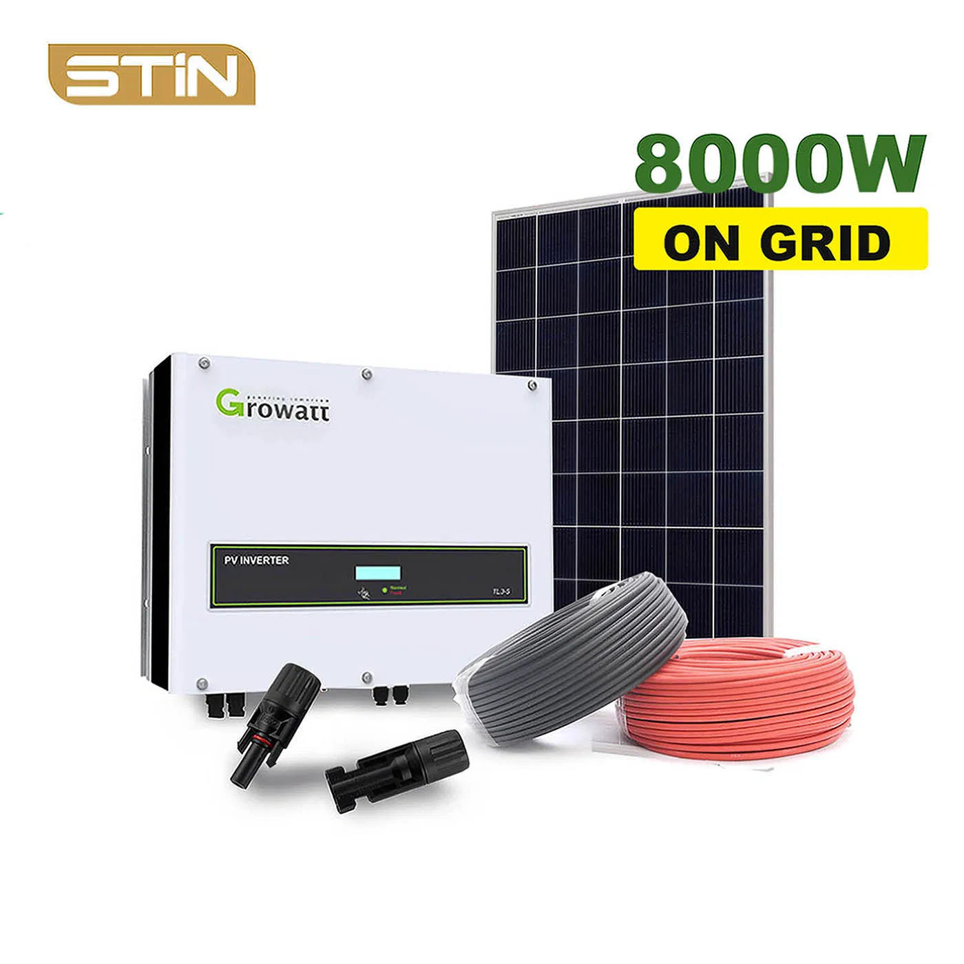 Polycrystalline Solar Panel 8kw on Grid Tied Solar Energy System