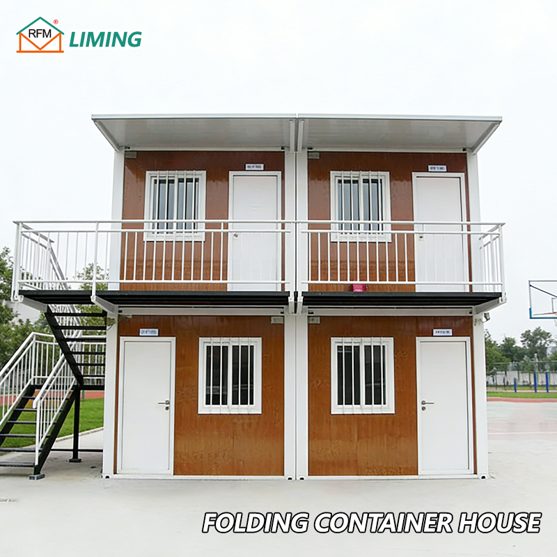 Flat Pack Foldable House Stackable Collapsible Container Shipping Cost Saving Foldable Home