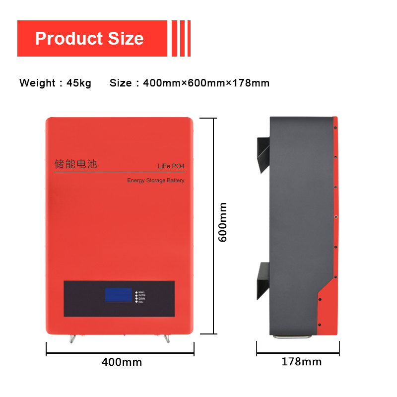 5kwh LiFePO4 Battery Wall-Mounted Gotion Cell 51.2V 100ah Home Energy Storage