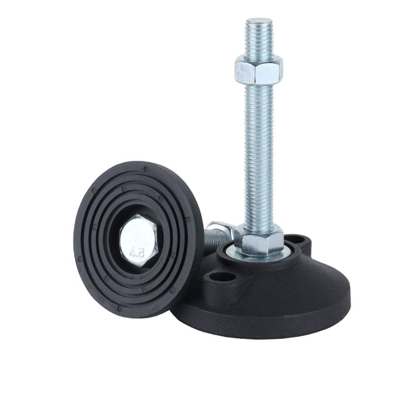 Solid NYLON Durable Mechanical Fixed Non-Slip Fixed Base Adjustable Support Foot for Industrial Cabinets