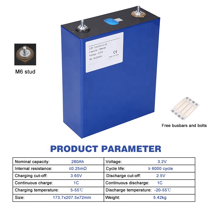 Solar Batteries 3.2V Lifepo4 280Ah 300Ah 302Ah 304Ah 320AH EVE 3.2V Lifepo4 Battery Cells Fast Delivery
