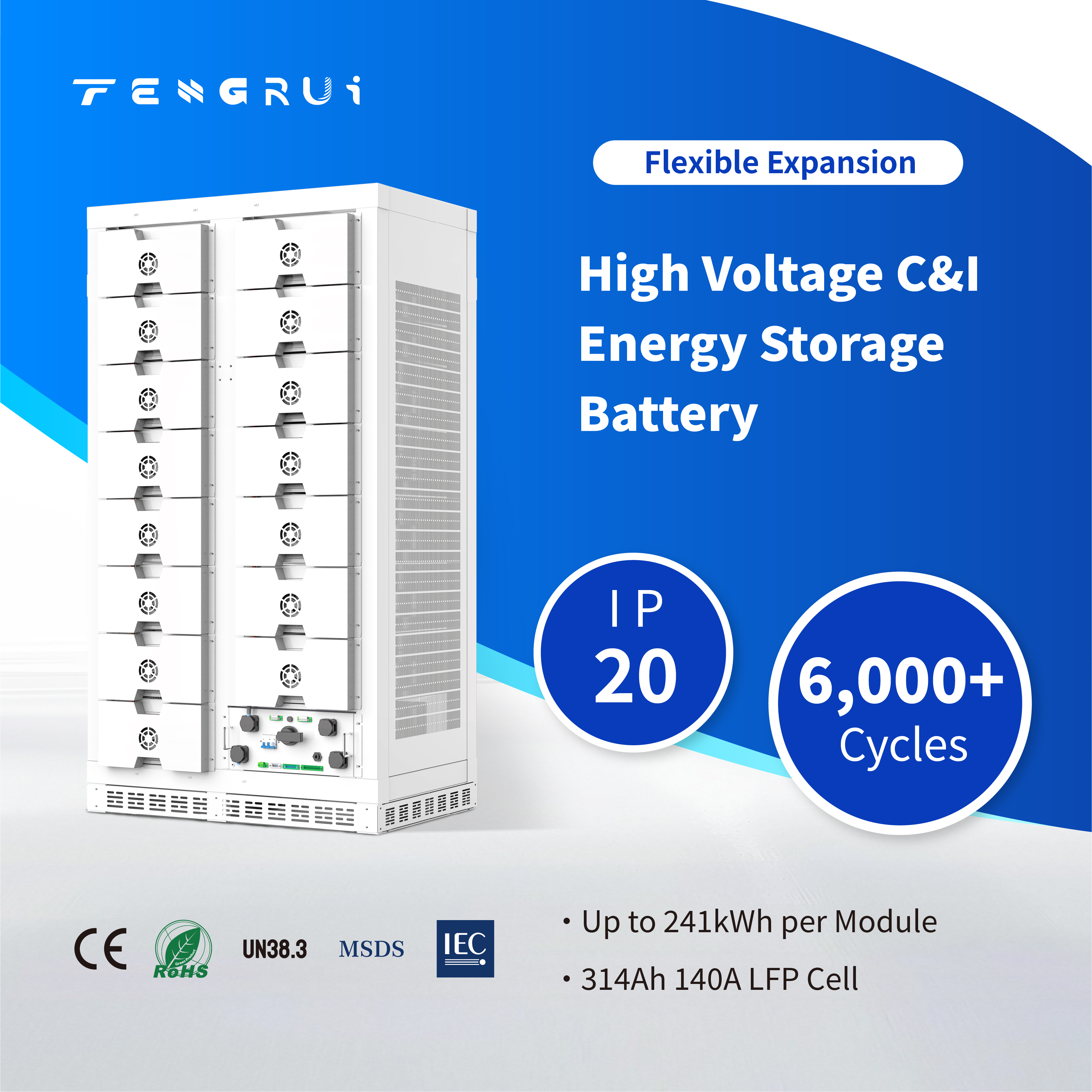 Factory Price High Voltage Easy Install 160.76kWh Rack Mounted CAN RS485 Communication Port Solar LiFePO4 Battery
