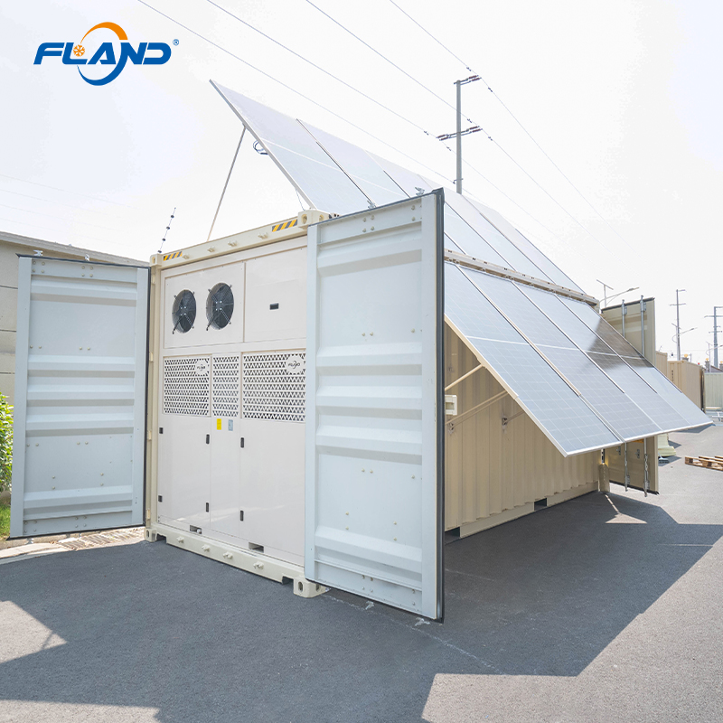 Hybrid Energy Reefer Container Cold Room Storage Solar Power Blast Chiller Freezer Copeland Emerson 20FT/40FT Sizes Cloud Panel