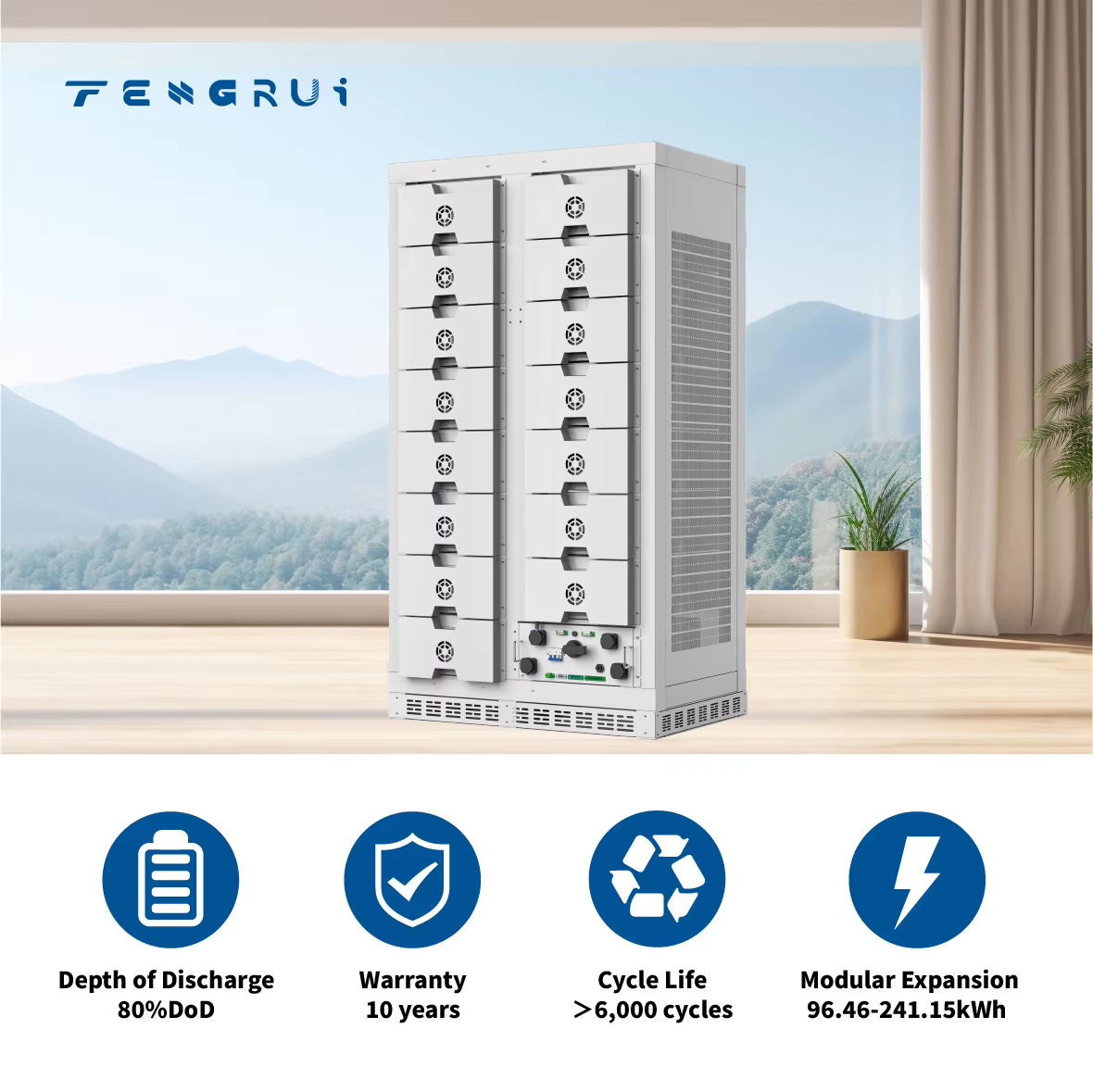 Factory Price High Voltage Easy Install 160.76kWh Rack Mounted CAN RS485 Communication Port Solar LiFePO4 Battery