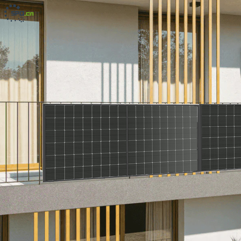 Plug and Play Microinverter Balcony Solar System Kit Current Backflow Prevention Solar Balcony System