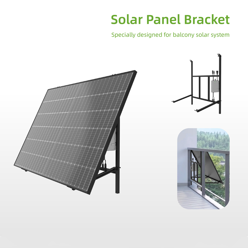 Plug and Play Microinverter Balcony Solar System Kit Current Backflow Prevention Solar Balcony System