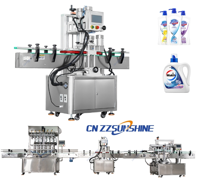 Liquid Beverage Water Glass Beer Filling Bottle/Laundry Detergent Capping Labeling Printing/Auto Digital High Speed Liquid Paste Filling Machine