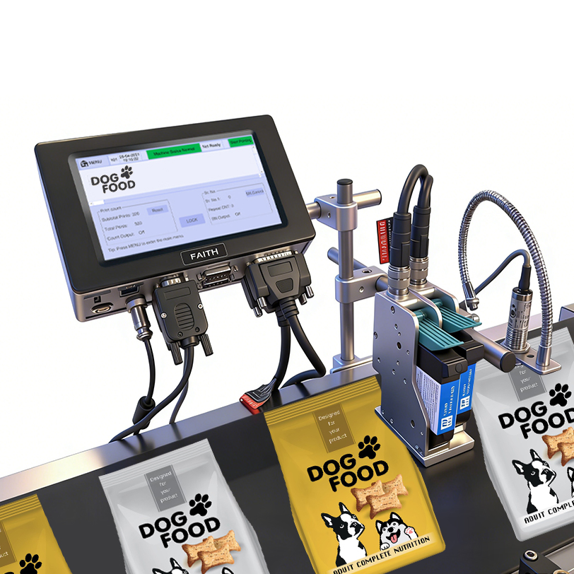 Faith Online Inkjet Printer Lableling Machine Tij Inkjet Printer Forcharacter Date Qr Code Printing