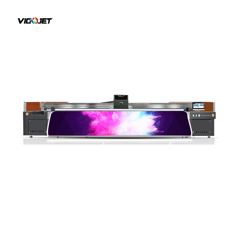 Vigojet Hybrid UV 5m Flex Banners Vinyl Roll to Roll Printer and Flatbed Wall Paper Industrial UV Printer