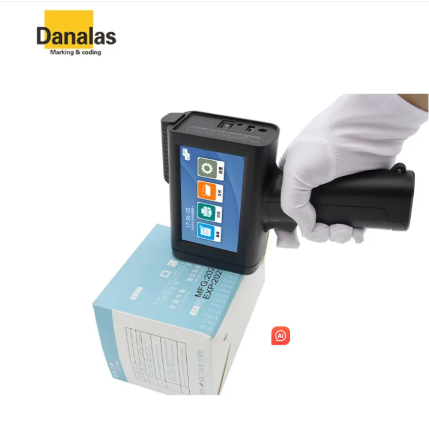 Portable Inkjet Printer Handheld Tij Printer Dana Thermal Inkjet Coding