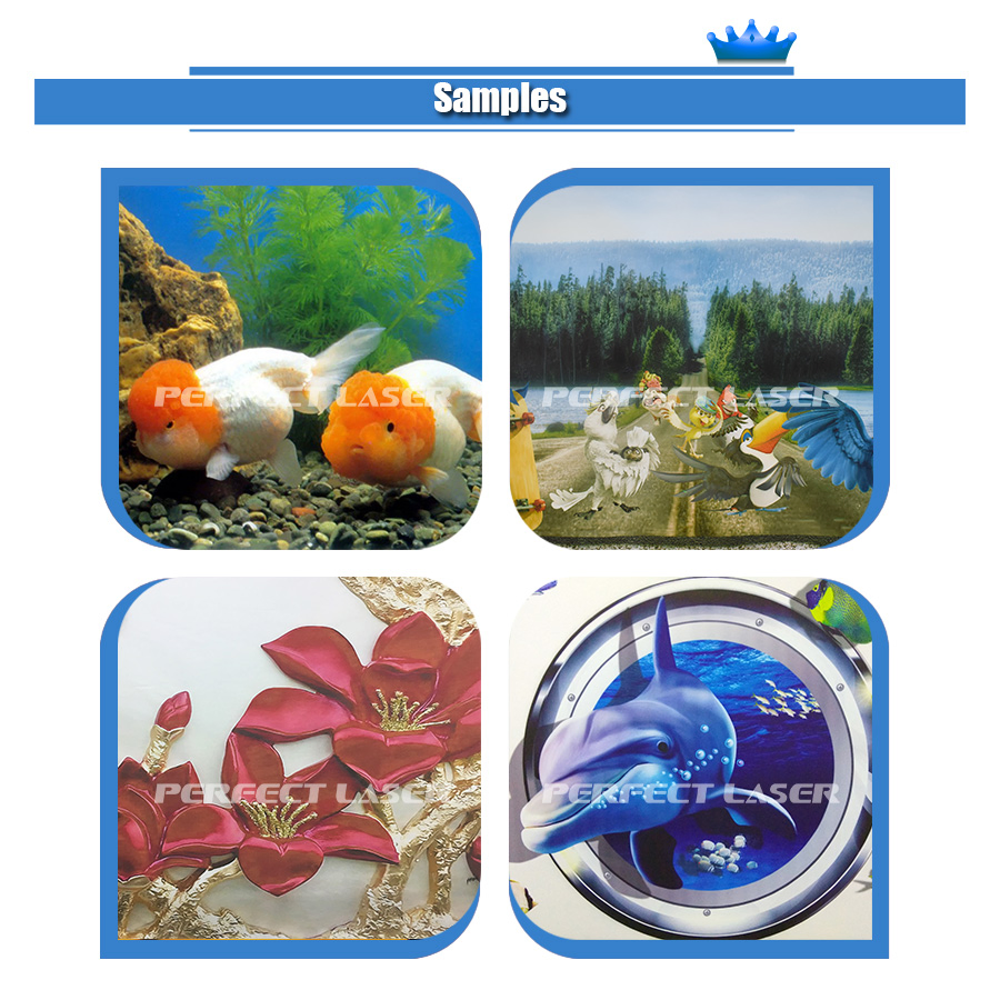 Perfect Laser 3D Glass Rice Paper Canvas Home Decoration Direct to Wall Decal Printer Printing Machine