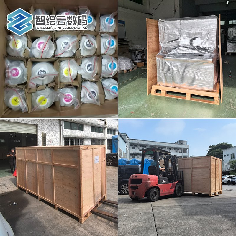 Digital Inkjet One Pass Printer with Automatic Feeder for Corrugated Paper Box Printing with HP Printhead