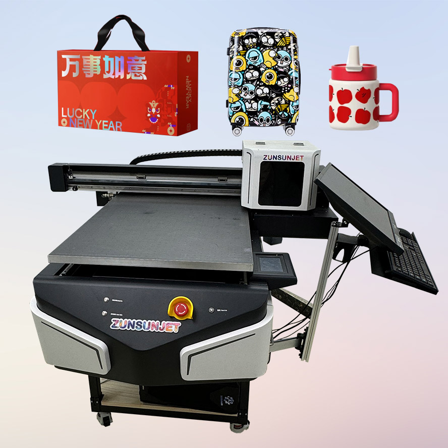 High Speed Largeformant Industrial 60cm 90cm 6090 3200 I3200 U1HD Hoson UV Flatbed Printer for UV Phone Case Printing