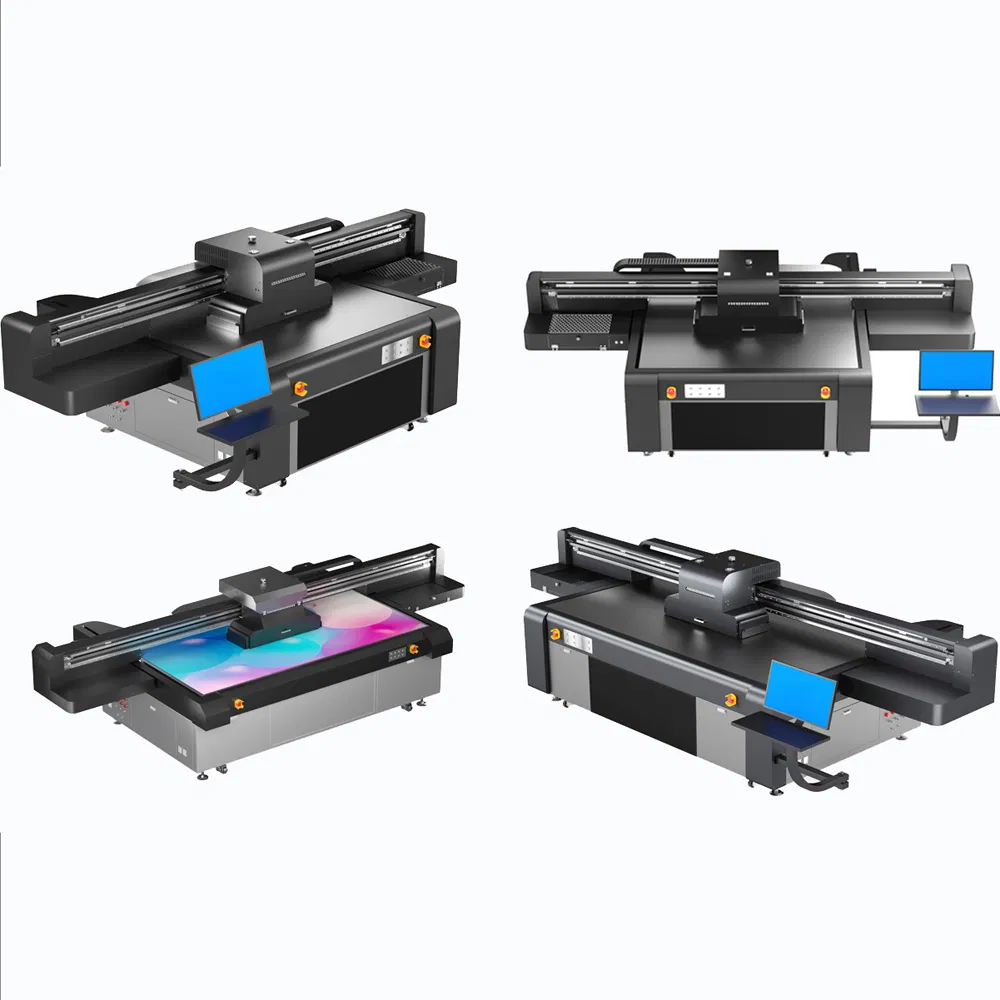 Customizable Large Format UV Flatbed Printer Machine Industrial Flatbed Inkjet Printing Machine for Company Logo