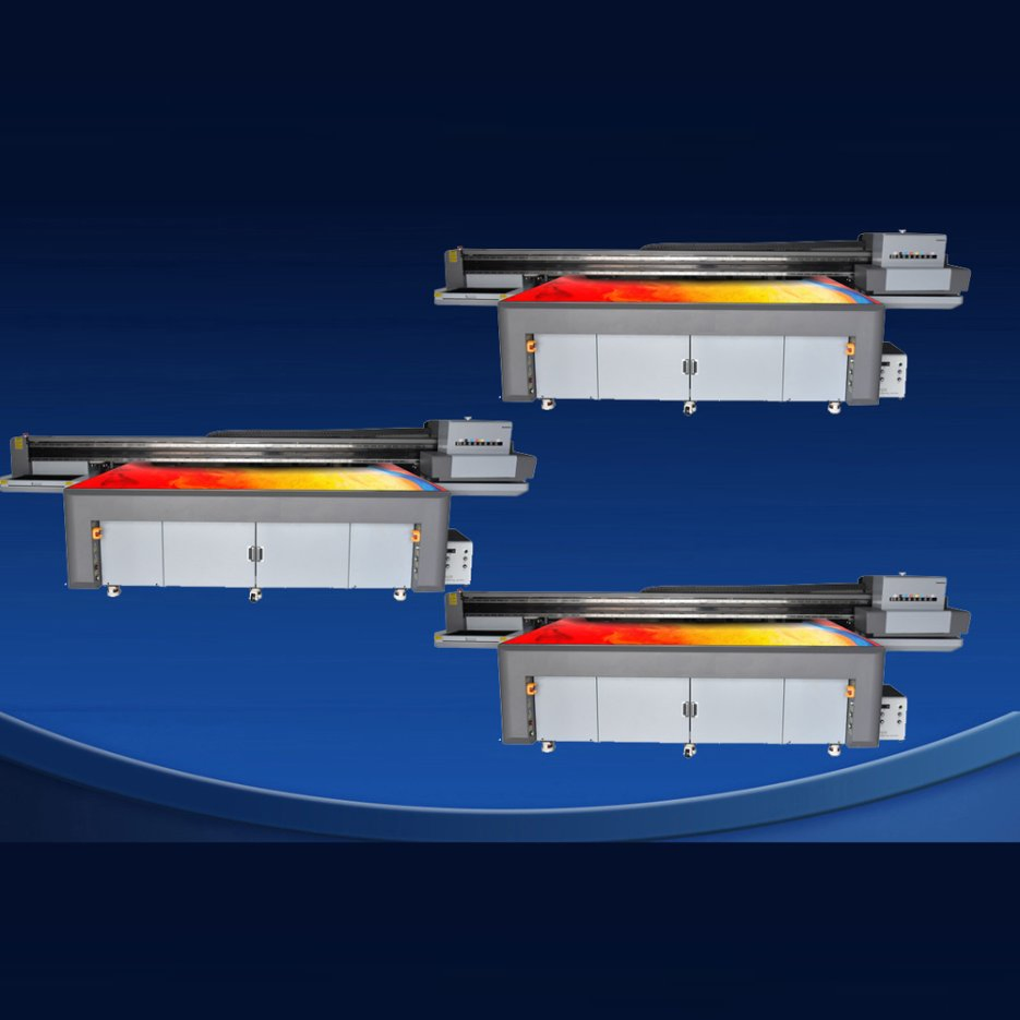 Customizable Large Format UV Flatbed Printer Machine Industrial Flatbed Inkjet Printing Machine for Company Logo