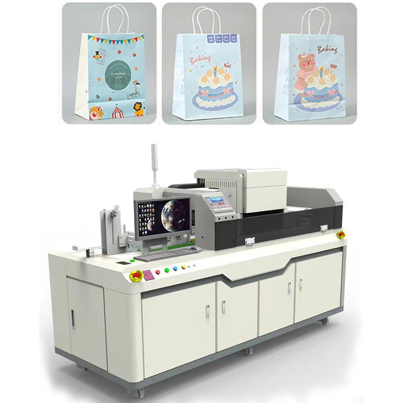 2023 New High Speed Corrugated Boxes Shopping Bags Single Pass Digital Printer for out-Carton
