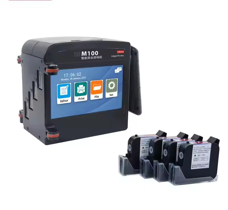 M100 10cm Portable Intelligent Mini Handheld Inkjet Printer All Surface Thermal Expiry Date Logo Laser Inkjet